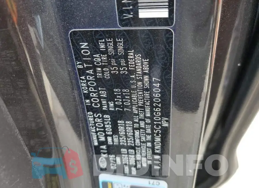 KNDMC5C10G6206047 Photo# 13