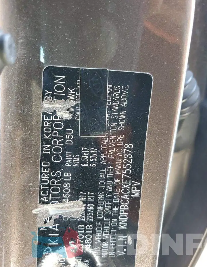 KNDPBCACXE7552378 Photo# 13