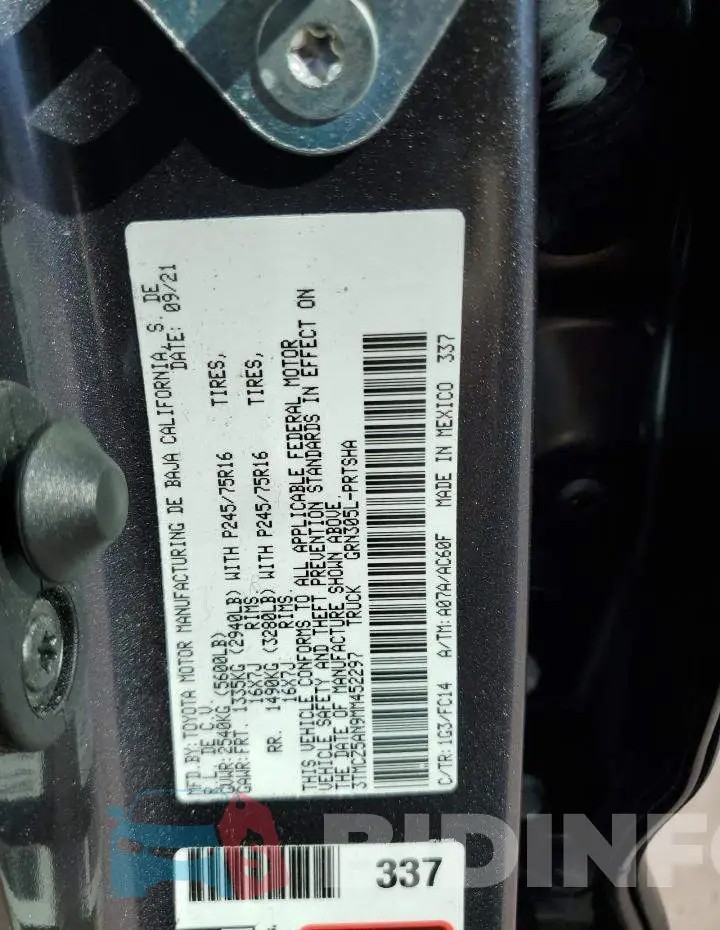 3TMCZ5AN9MM452297 Photo# 12