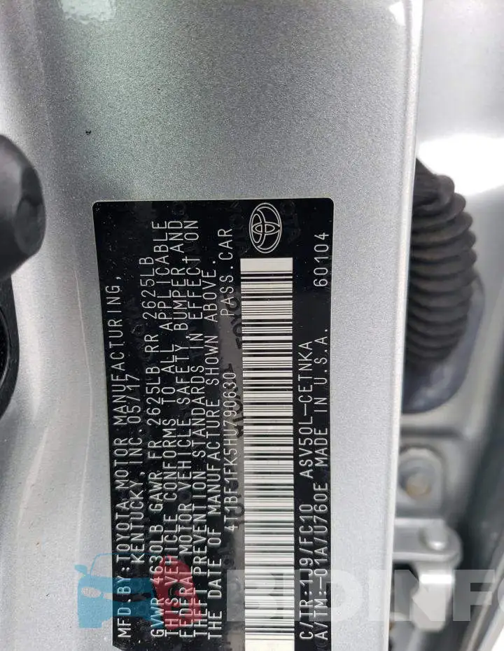 4T1BF1FK5HU790630 Photo# 12