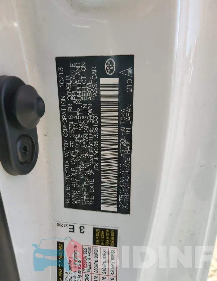 JTKJF5C78E3081031 Photo# 12