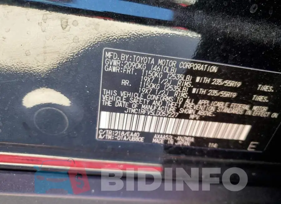 JTMC1RFV5LD057227 Photo# 13