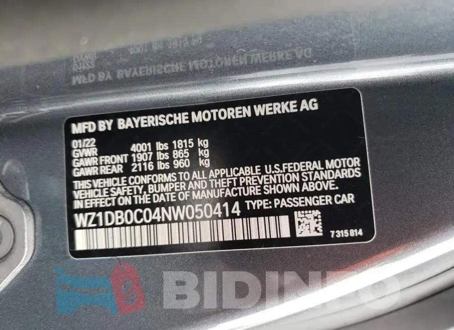 WZ1DB0C04NW050414 Photo# 12