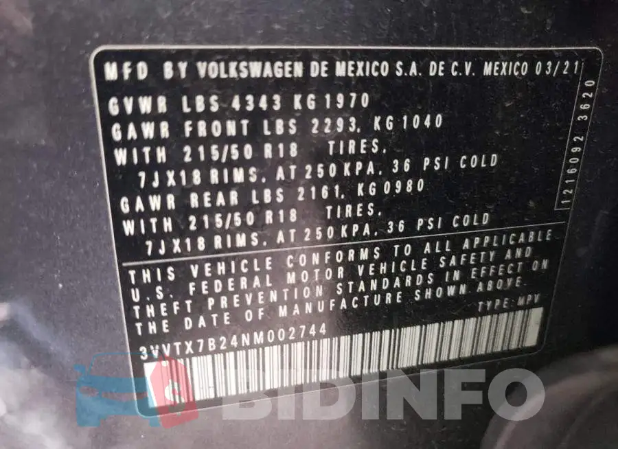 3VVTX7B24NM002744 Photo# 12