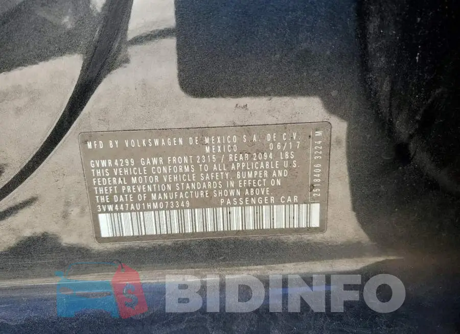 3VW447AU1HM073349 Photo# 12