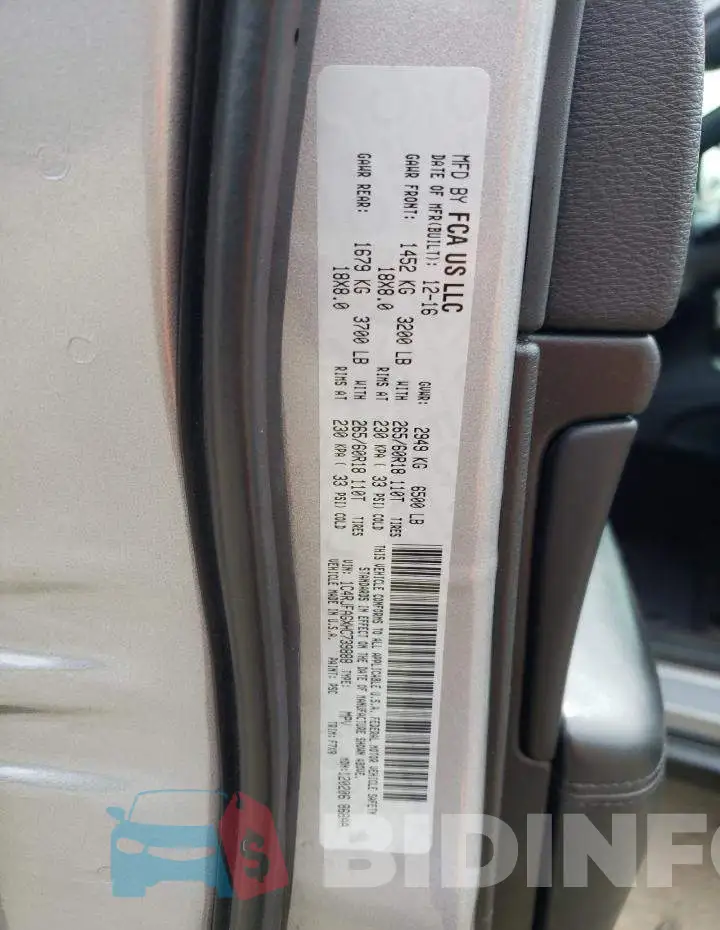 1C4RJFAGXHC739888 Photo# 13