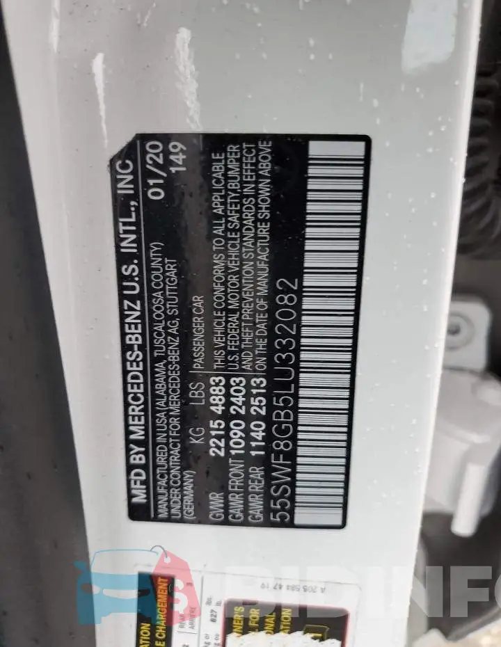 55SWF8GB5LU332082 Photo# 12