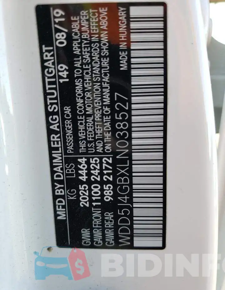 WDD5J4GBXLN038527 Photo# 12