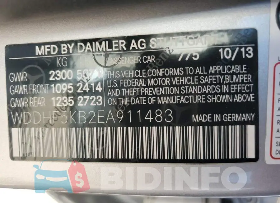WDDHF5KB2EA911483 Photo# 12
