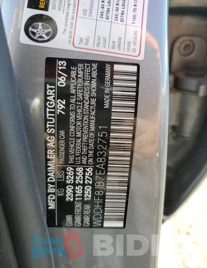 WDDHF8JB7EA832751 Photo# 13