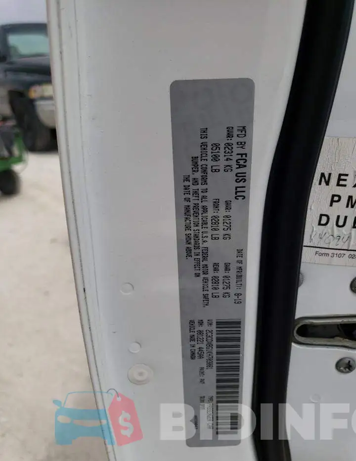 2C3CDXBG1KH703081 Photo# 13