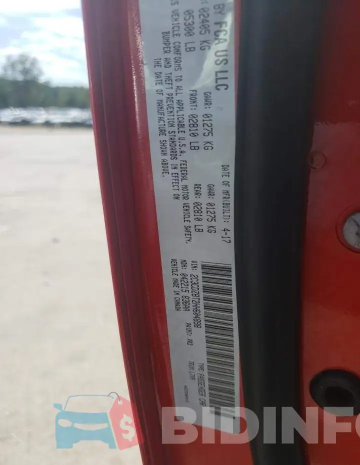 2C3CDZBT2HH604898 Photo# 12