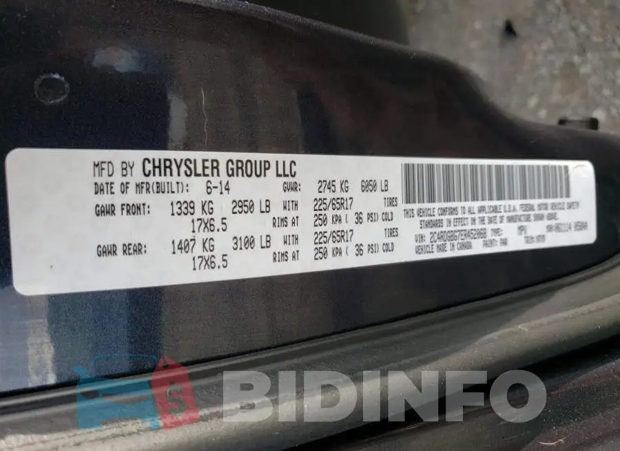2C4RDGBG7ER452068 Photo# 13