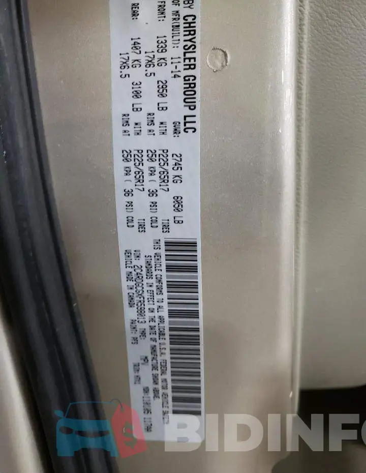 2C4RDGCGXFR598013 Photo# 13