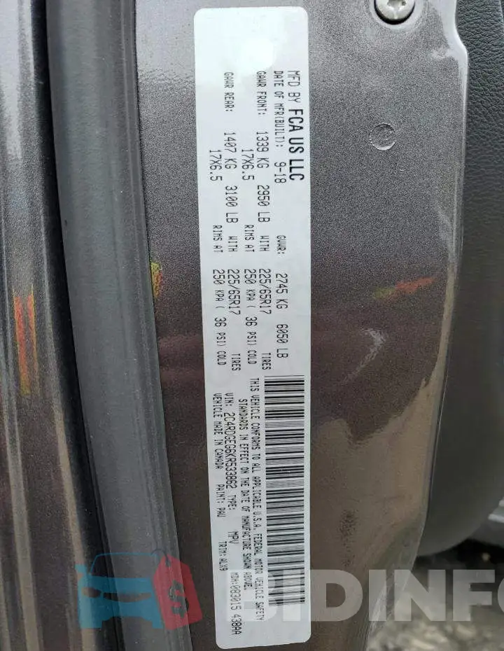 2C4RDGEG6KR533862 Photo# 14