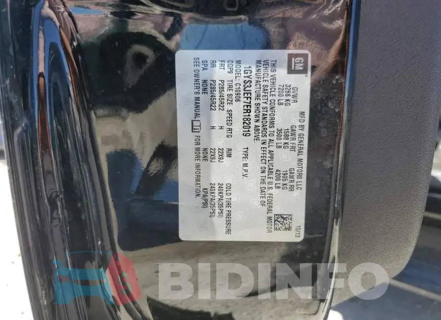 1GYS3JEF7ER182019 Photo# 13