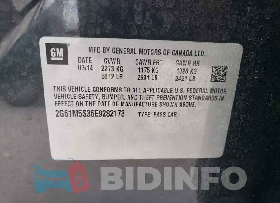 2G61M5S36E9282173 Photo# 12