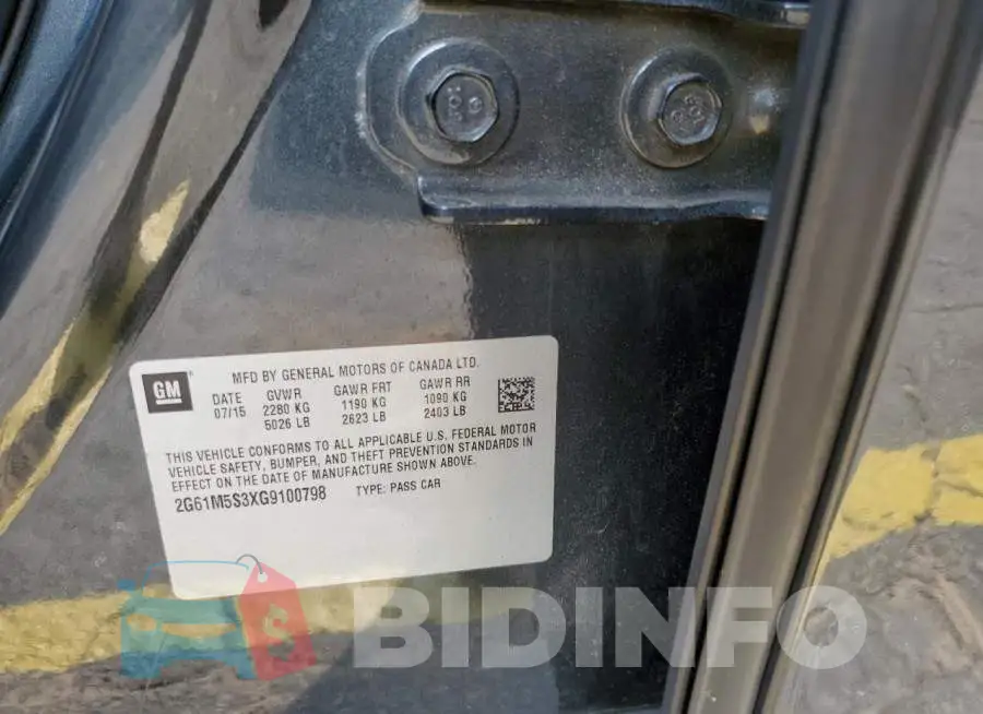 2G61M5S3XG9100798 Photo# 12