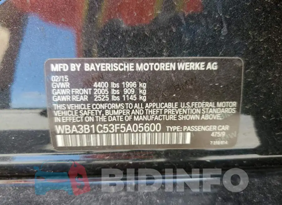 WBA3B1C53F5A05600 Photo# 12