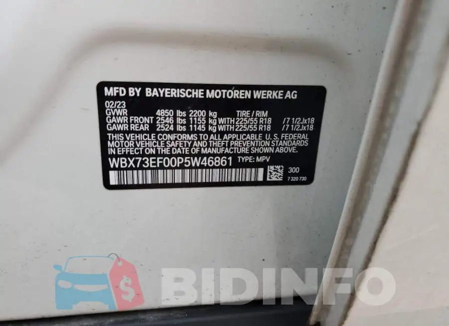 WBX73EF00P5W46861 Photo# 12