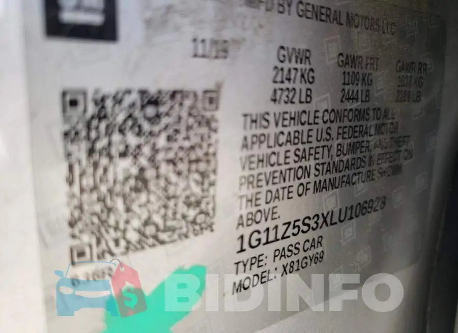 1G11Z5S3XLU106928 Photo# 12