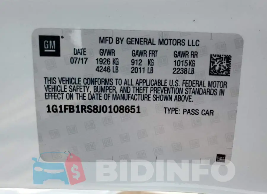 1G1FB1RS8J0108651 Photo# 13