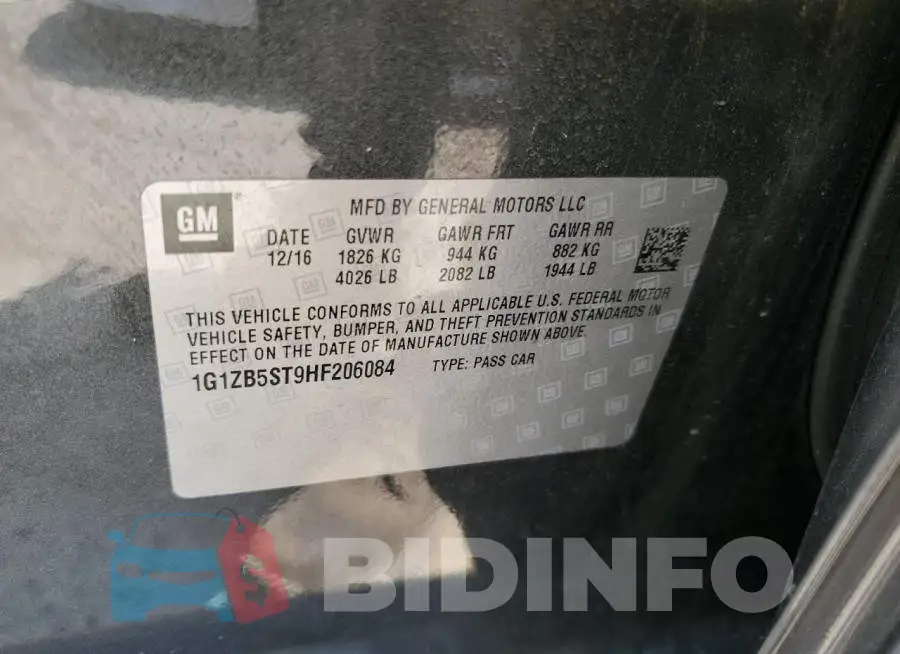 1G1ZB5ST9HF206084 Photo# 12
