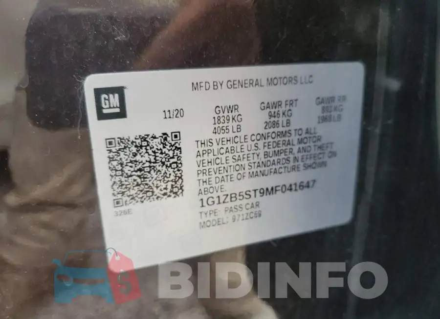 1G1ZB5ST9MF041647 Photo# 12