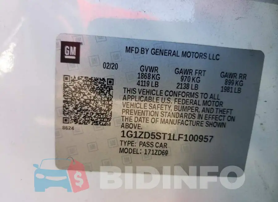 1G1ZD5ST1LF100957 Photo# 12