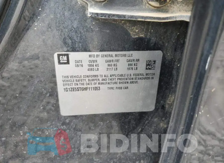 1G1ZE5ST6HF111053 Photo# 12