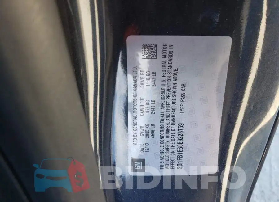 2G1FB1E30E9223769 Photo# 12