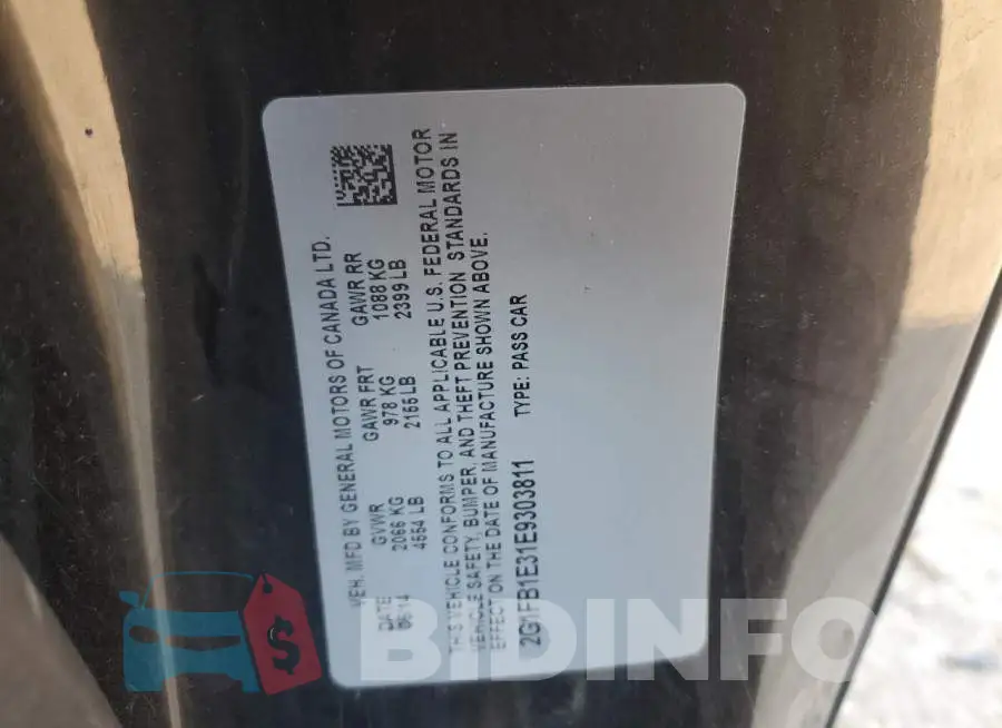 2G1FB1E31E9303811 Photo# 12