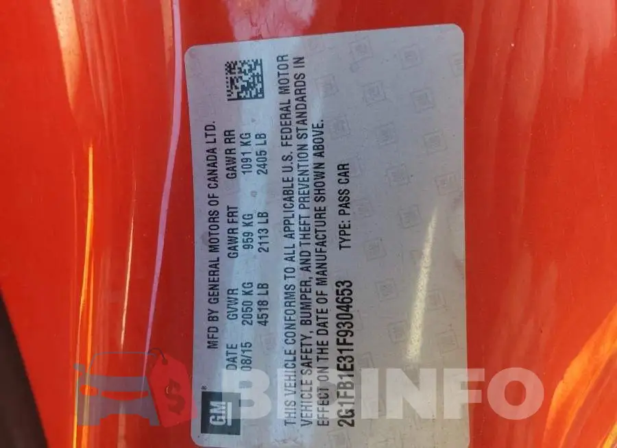 2G1FB1E31F9304653 Photo# 13