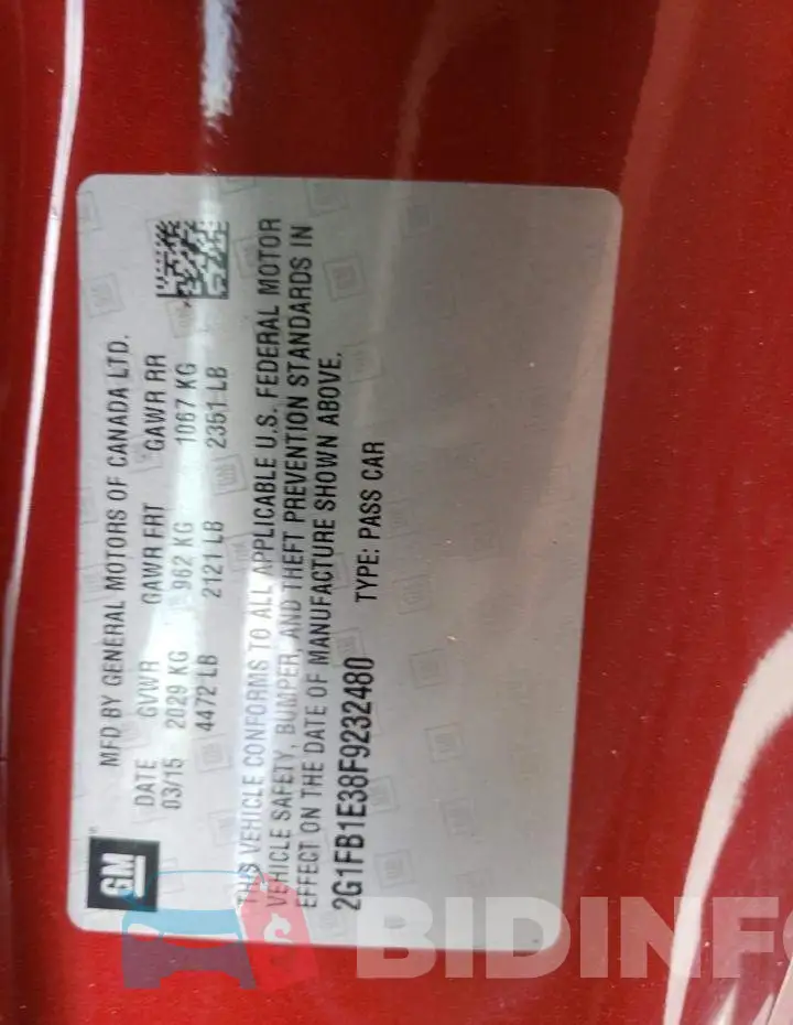 2G1FB1E38F9232480 Photo# 13