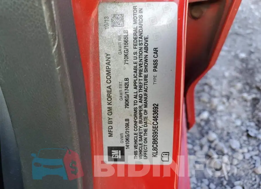 KL8CB6S95EC463692 Photo# 12