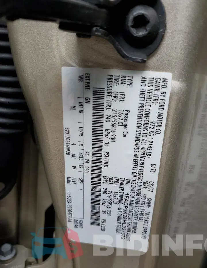 1FADP3K28HL327372 Photo# 12