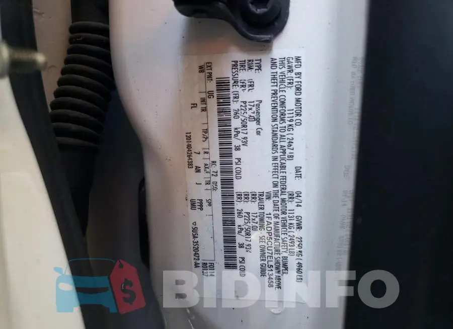 1FADP5CU7EL513458 Photo# 12