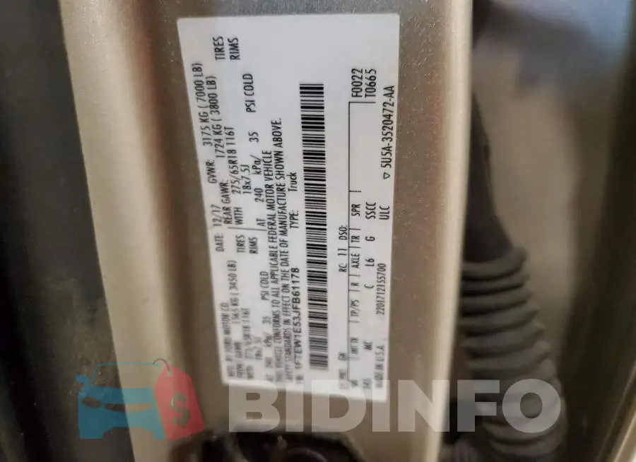 1FTEW1E53JFB61178 Photo# 12