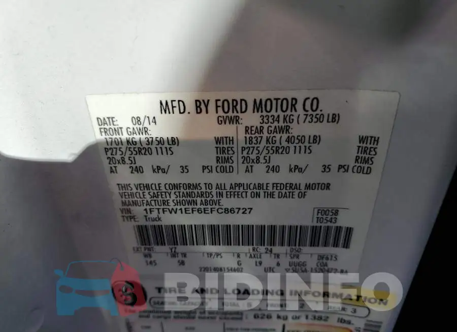 1FTFW1EF6EFC86727 Photo# 12