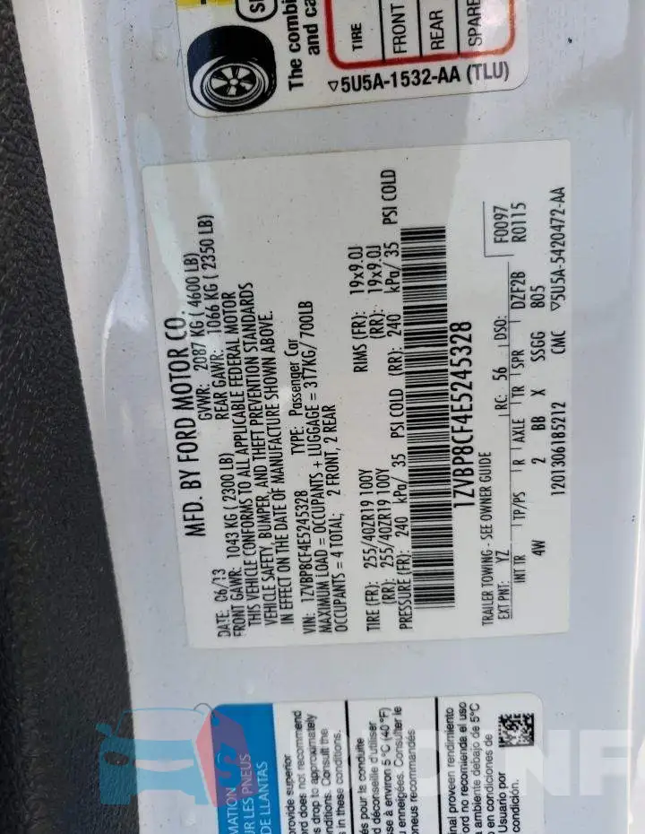 1ZVBP8CF4E5245328 Photo# 13