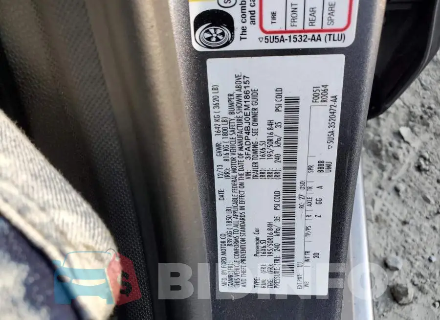 3FADP4BJ0EM186157 Photo# 12
