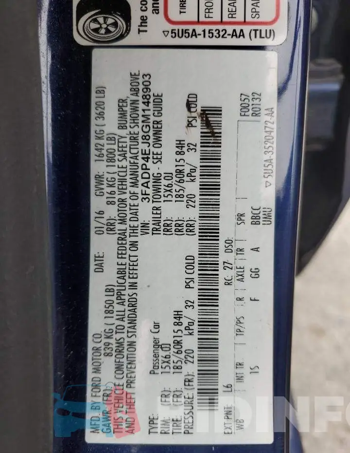 3FADP4EJ8GM148903 Photo# 12