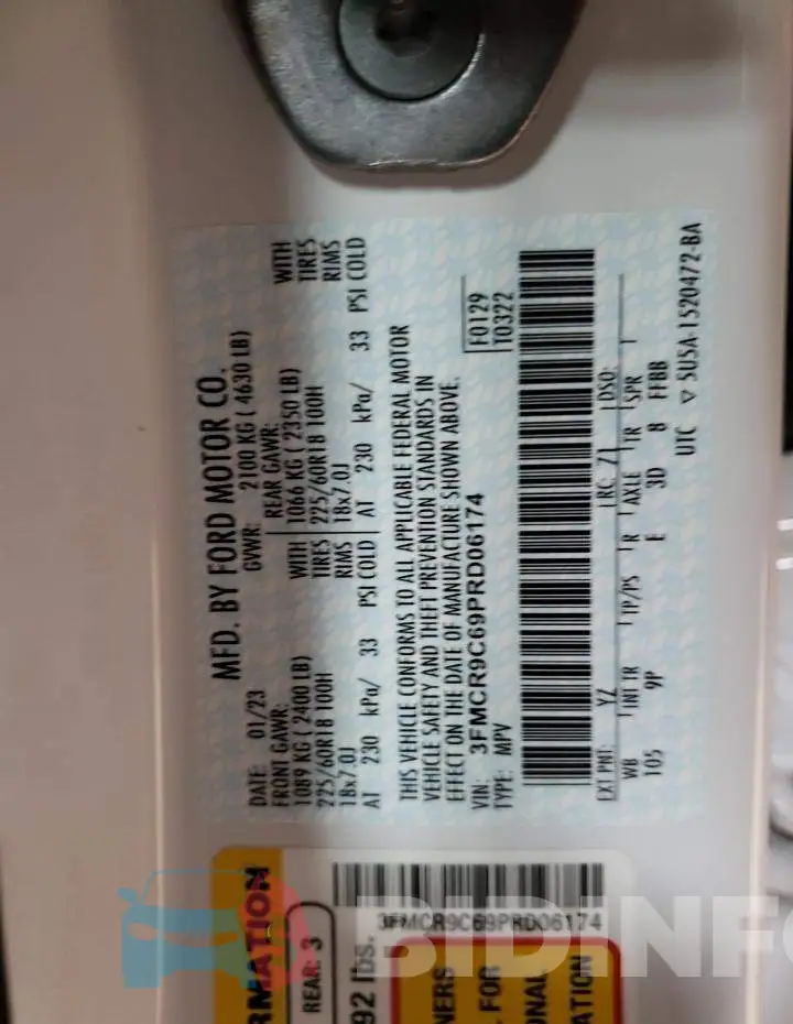 3FMCR9C69PRD06174 Photo# 12