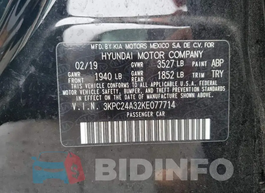 3KPC24A32KE077714 Photo# 13