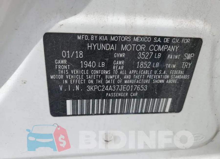 3KPC24A37JE017653 Photo# 12