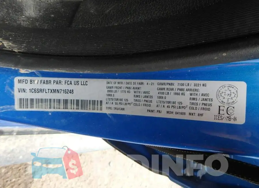 1C6SRFLTXMN716248 Photo# 14