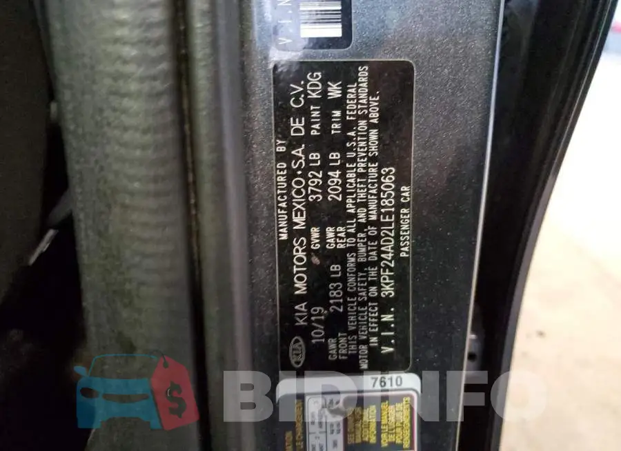 3KPF24AD2LE185063 Photo# 12