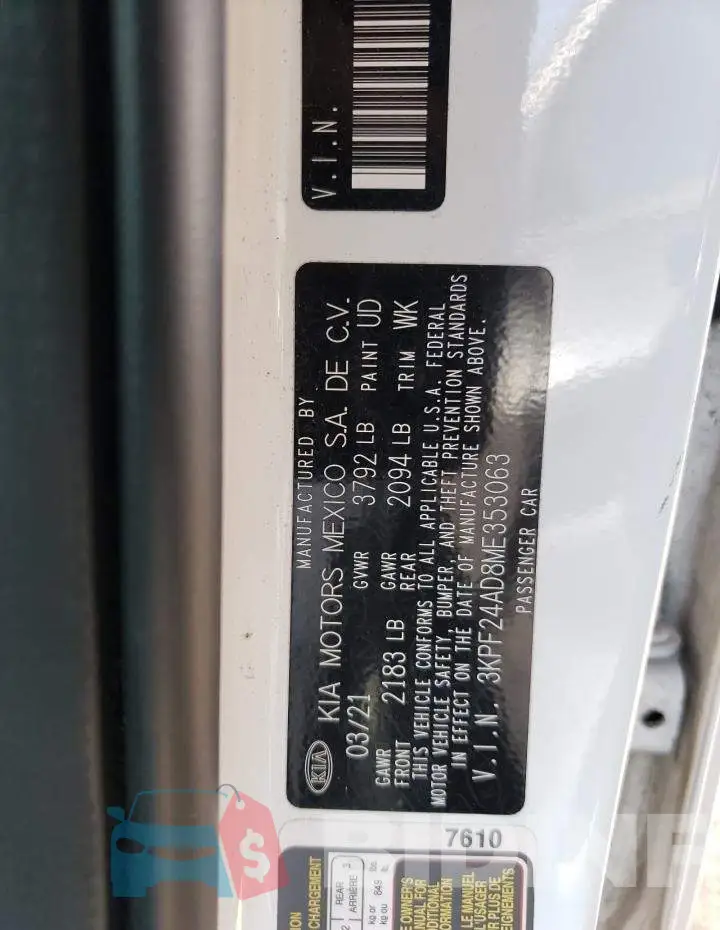 3KPF24AD8ME353063 Photo# 12