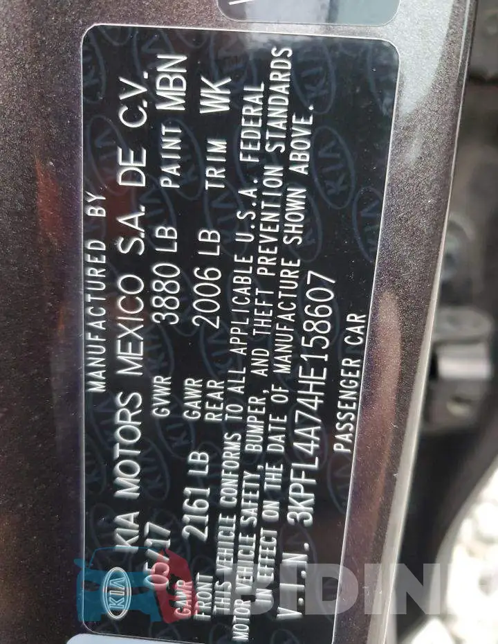 3KPFL4A74HE158607 Photo# 12