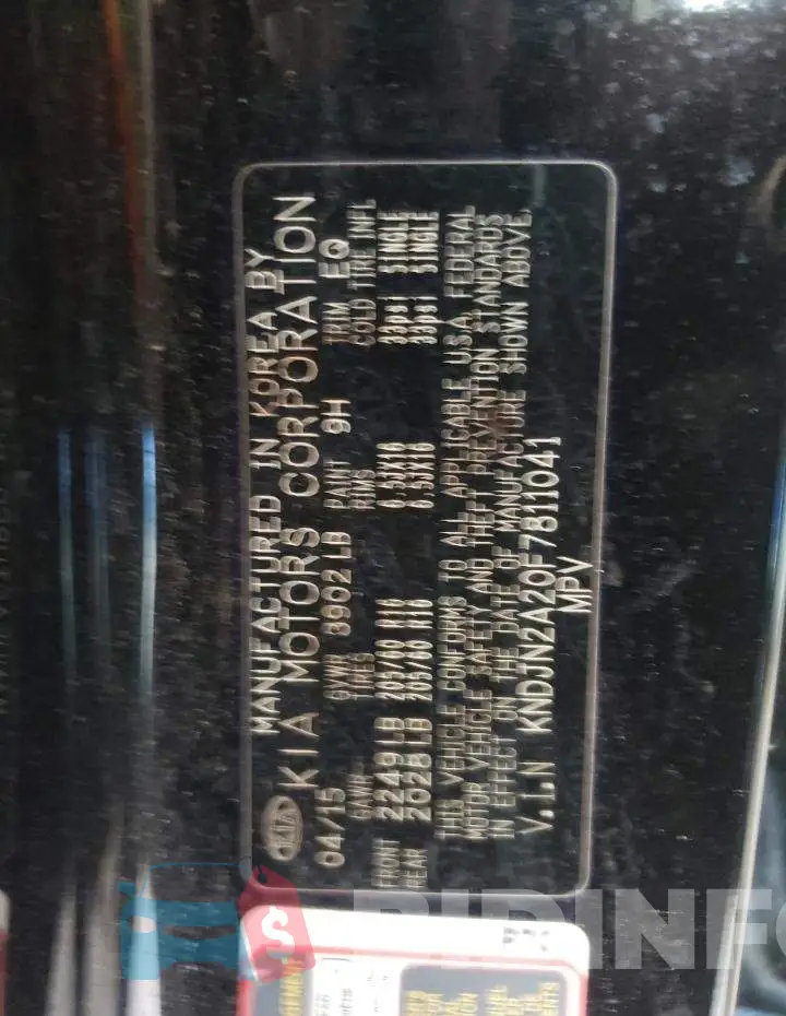 KNDJN2A20F7811041 Photo# 12
